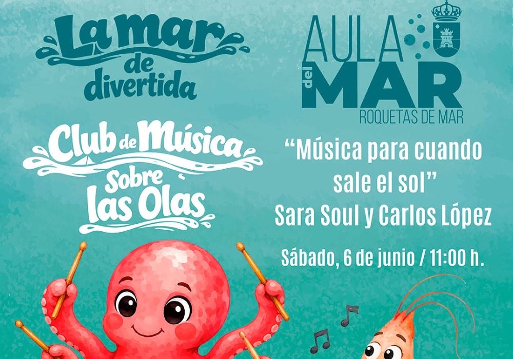 El Aula del Mar se abre al mes de junio con el club de música sobre las olas, taller de pintura, cuentasábados y visita marinera teatralizada