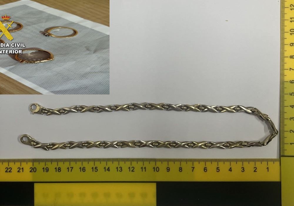 La Guardia Civil esclarece un robo de joyas en una vivienda de Cantoria y detiene a tres personas