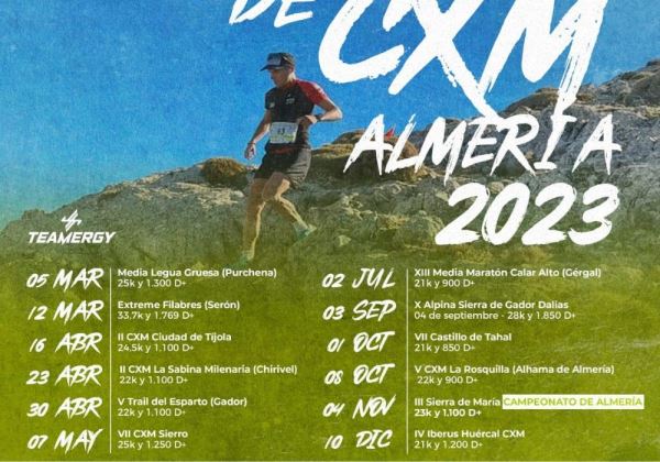 La Copa Almeriense de Carreras Por Montaña (CXM2023) regresa con 12 pruebas