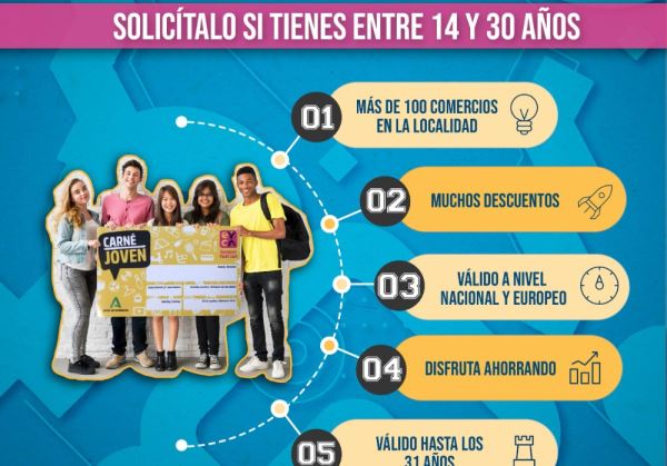 La campaña “Únete al Carné Joven” se pone en marcha con una alta participación de comercios inscritos