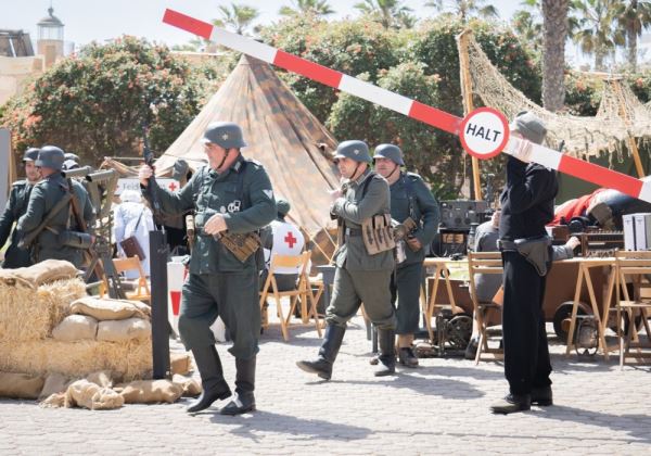 Roquetas vive un fin de semana recreando escenarios de la II Guerra Mundial en el entorno del Castillo