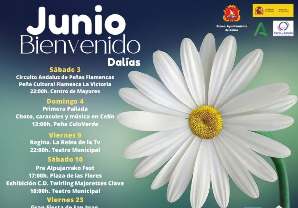Dalías presenta la programación de junio con propuestas para todos los públicos