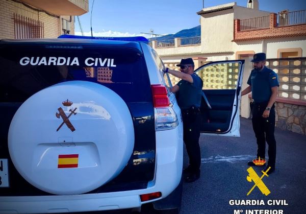 La Guardia Civil detiene al autor de tres robos en viviendas de dos municipios del Alto Andarax