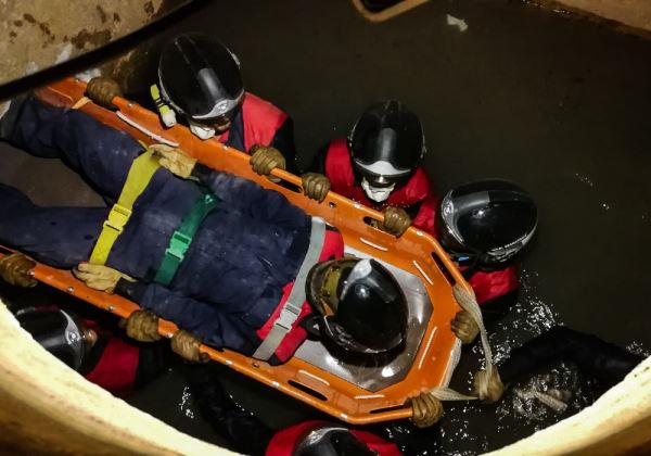 Bomberos del Poniente realiza el simulacro antisísmico más importante de la última década