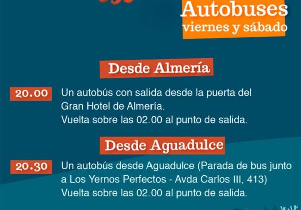 Horarios del Pulpop Festival 2023 (Autobuses viernes y sábado) 8 y 9 de septiembre en la Plaza de Toros de Roquetas de Mar (Almería)
