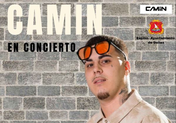 Camin, exitoso cantante de música urbana, actuará en Dalías el 8 de septiembre