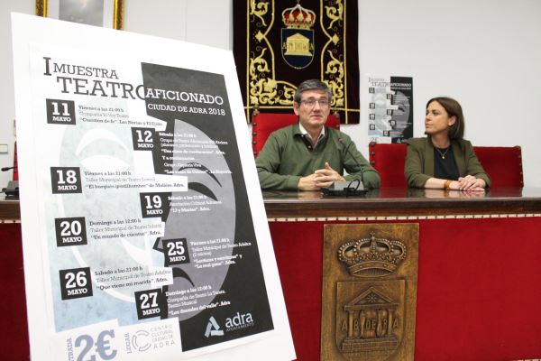 El alcalde abderitano presenta la I Muestra de Teatro Aficionado Ciudad de Adra
