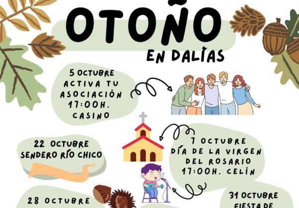 El Ayuntamiento de Dalías presenta la  programación de otoño