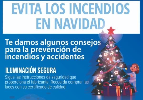 Los Bomberos del Poniente recomiendan cómo evitar incendios durante las Fiestas Navideñas