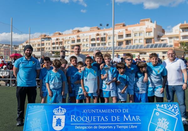 Más de 500 espectadores disfrutan del XXVIII Mundialito de las Escuelas Municipales de Fútbol en Roquetas de Mar
