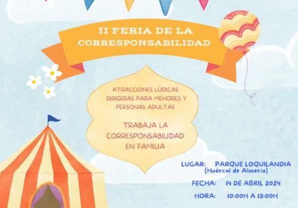 Huércal de Almería acogerá el domingo la segunda edición de la Feria de la Corresponsabilidad