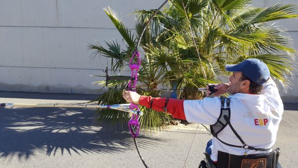José Manuel Marín, primero del ranking nacional de tiro con arco adaptado