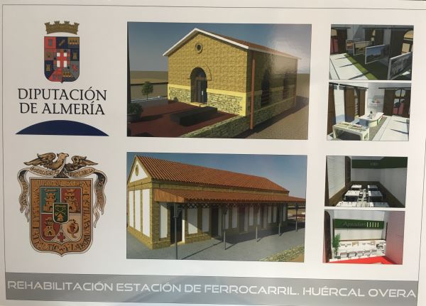 Aprobado el convenio con ADIF para la restauración del edificio de la estación de Ferrocarril de Huércal-Overa