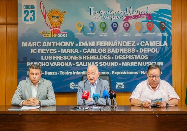 Marc Anthony, Dani Fernández, JC Reyes, Maka, y Camela actuarán en ‘A pie de calle’ en Roquetas de Mar