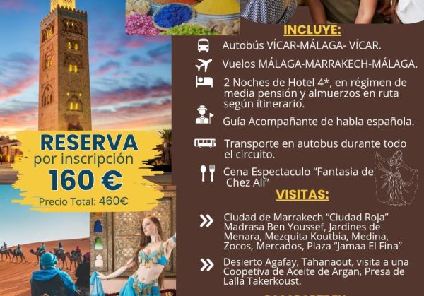 Vícar repite destino tras el gran éxito del primer viaje de convivencia de mujeres a Marruecos
