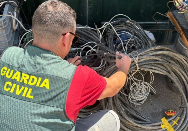 Detenido el autor del robo de más de 200Kg de cobre sustraído en invernaderos del levante almeriense