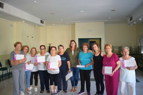 Los talleres de gimnasia de mantenimiento de Níjar para mayores despiden el curso hasta octubre