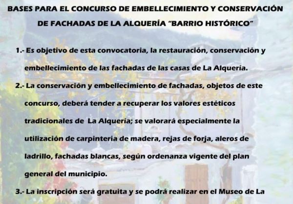 La Alquería de Adra celebra su tradicional concurso de embellecimiento y conservación de fachadas ‘Barrio Histórico’