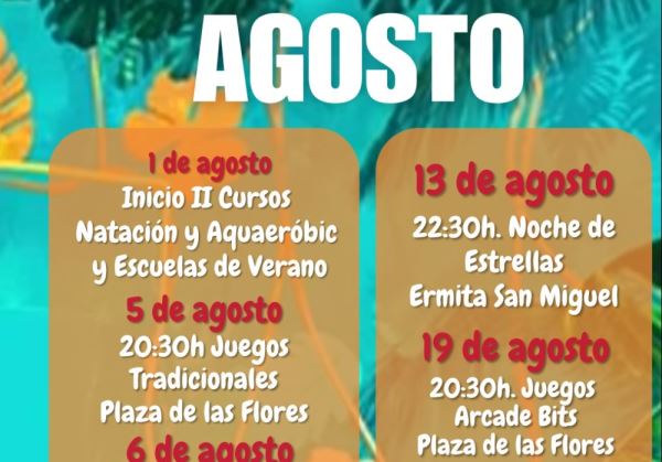 Dalías vivirá un agosto lleno de cultura, ocio y  propuestas para todas las edades