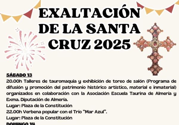 Canjáyar se prepara para celebrar un año más sus Fiestas de la Exaltación de la Santa Cruz del Voto