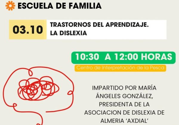 La Escuela de Familia de Adra conmemora el Día Internacional de la Dislexia este viernes