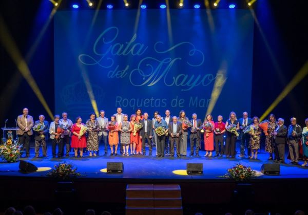Un total de 1400 personas celebran la Gala del Mayor en Roquetas con distinciones a todas las asociaciones
