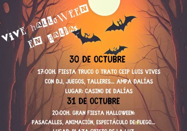 Dalías ya tiene todo listo para celebrar la noche más terrorífica del año