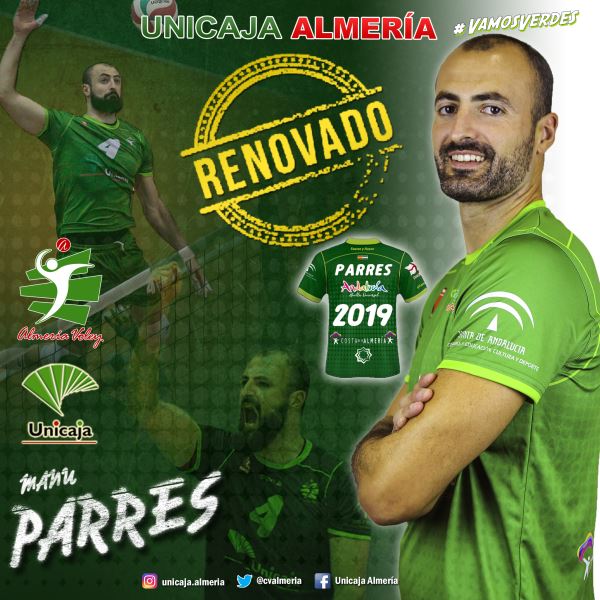 Manuel Parrés renueva con Unicaja Almería y estará una temporada más en la entidad ahorradora