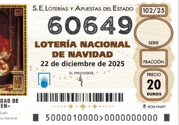 La provincia de Almería ha sido una de las agraciadas en el sorteo de la Lotería de Navidad 2025. Al filo de las 10:40 de la mañana salía el número 60649, que ha sido vendido en Roquetas de Mar, en la administración nº 6 de la avenida Juan Carlos I,
