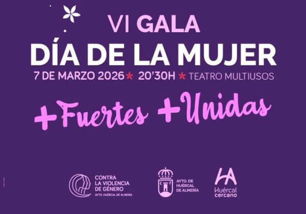 Huércal de Almería reconoce a sus mujeres referentes en la sexta edición de la Gala de la Mujer