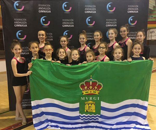 El Club Rítmica El Ejido consigue cinco metales en el Campeonato de Andalucía