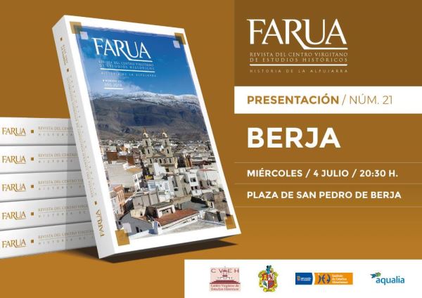 Un nuevo número de la revista Farua se presenta en la localidad de Berja mañana miércoles