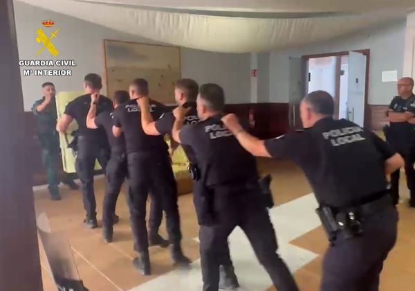 La Guardia Civil de Almería y las Policías Locales de la provincia realizan prácticas conjuntas para mejorar la intervención ante situaciones de alta complejidad