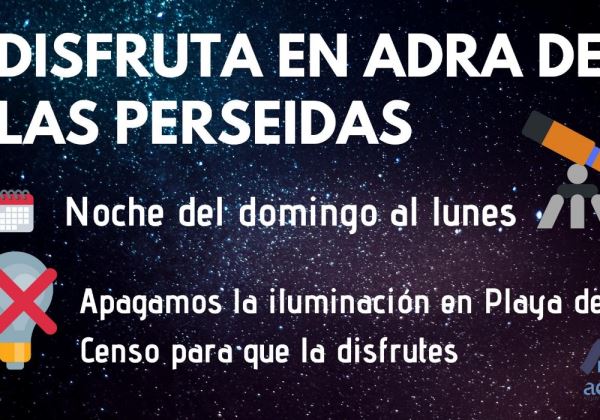 Adra apaga las luces del Censo para disfrutar de las perseidas