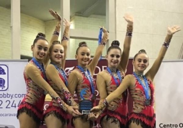El conjunto Infantil Copa del Club de Gimnasia Rítmica El Ejido revalida el título de campeón de Andalucía