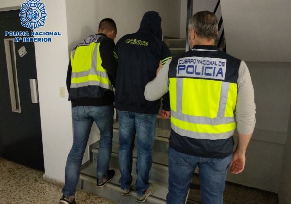 La Policía Nacional detiene en El Ejido a un prófugo francés buscado por tráfico de drogas