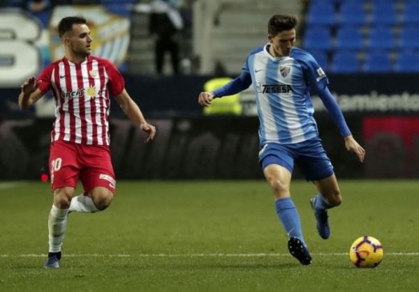 La UD Almeria empata ante el Málaga in extremis