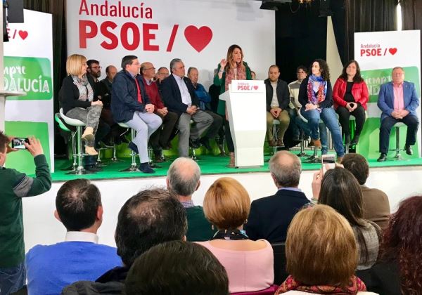 Susana Díaz insta a una movilización en las Urnas el próximo 28 de abril en una visita Bayárcal