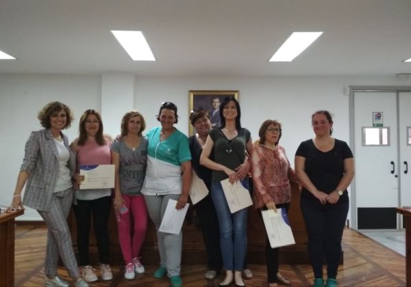 La Concejalía de la Mujer de Pulpí hace entrega de los diplomas a del Curso de Atención Sociosanitaria a Personas Dependientes en el Domicilio