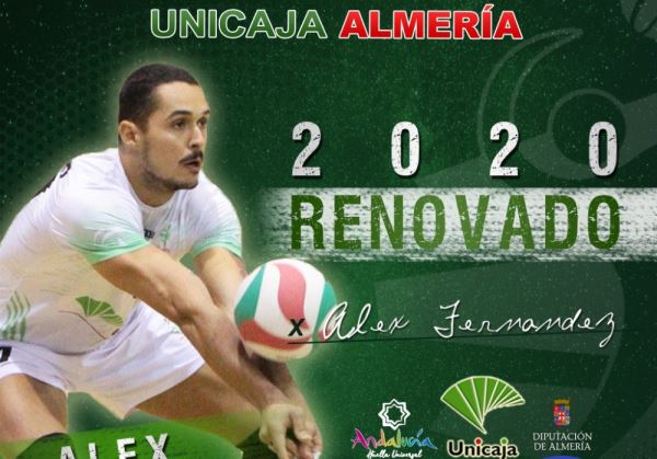 El líbero Alejandro Fernández renueva con Unicaja Almería