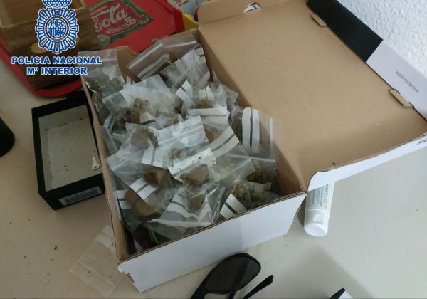 La Policía Nacional halla un trastero con diferentes tipos de sustancias estupefacientes
