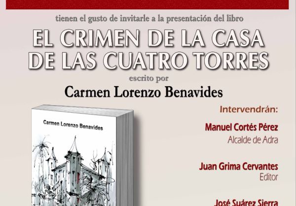 La novela 'El crimen de la casa de las Cuatro Torres' se presenta en el Museo de Adra
