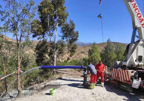 Diputación garantiza el agua potable en Alcolea con la ejecución de un Sondeo en la barriada de Lucainena