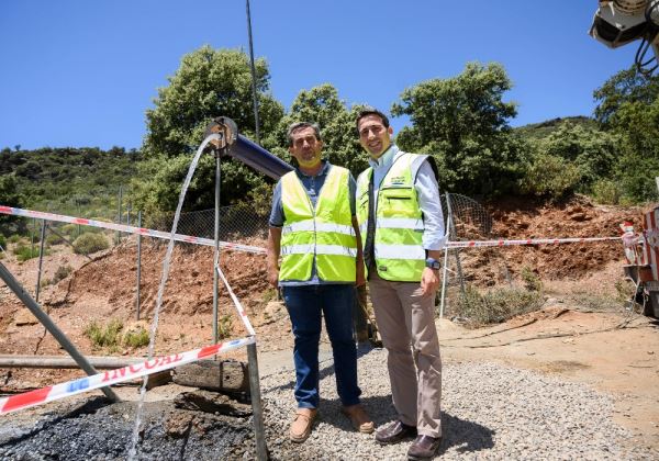 Diputación garantiza el agua en Paterna del Río durante los 12 meses del año con un nuevo sondeo