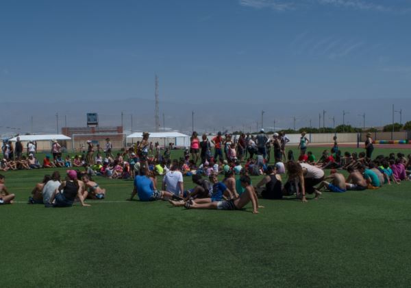 El CEIP Llanos de Marín, en Roquetas de Mar, celebra sus Mini-Olimpiadas Saludables