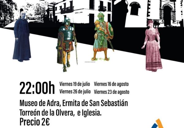 Las 'Visitas Teatralizadas' de Adra darán a conocer su extenso patrimonio histórico y cultural