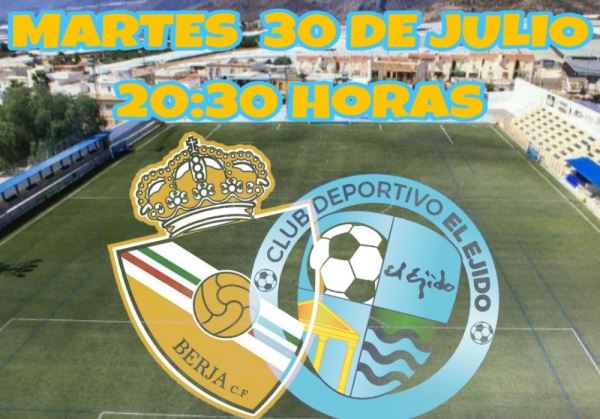 CD El Ejido y Berja CF juegan esta tarde un amistoso de pretemporada