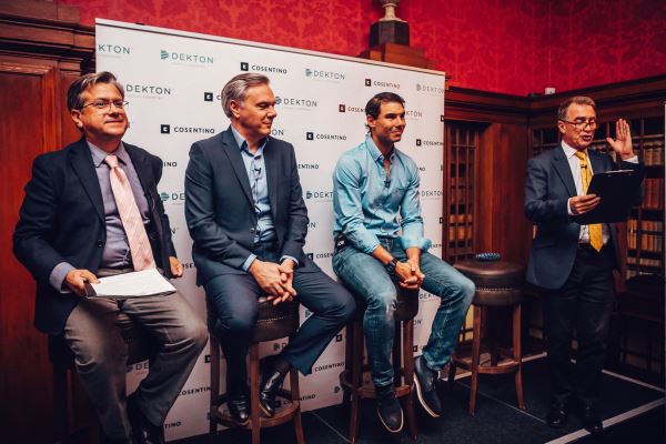 Rafael Nadal presenta la serie Industrial de Dekton® by Cosentino en Londres