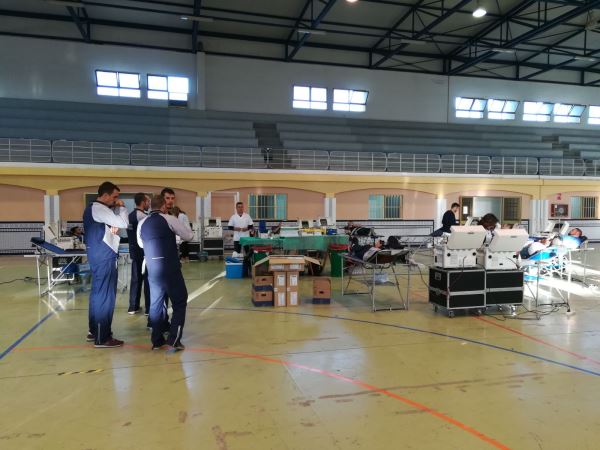 Militares de la Base Álvarez de Sotomayor donan sangre para el Centro de Transfusiones