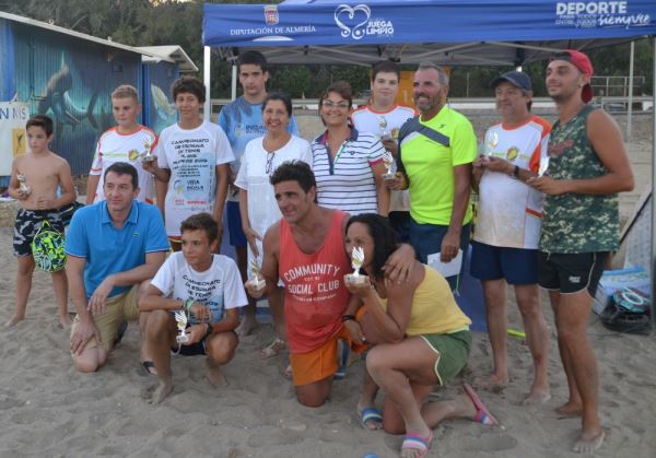 El Circuito de Promoción de Tenis Playa de Diputación se despide en Mojácar